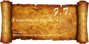 Feuerbach Teréz névjegykártya